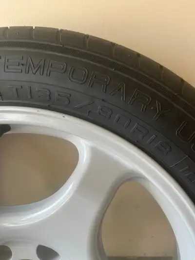 BMW spare tire part 36-11-5-A3E-072. Replaces: 36112187043 Fits: BMW: 535i, 535iX, 550i, 550iX, 740i...