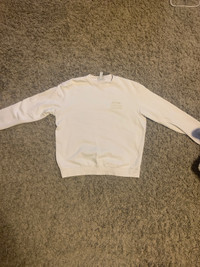 Large- White Crewneck