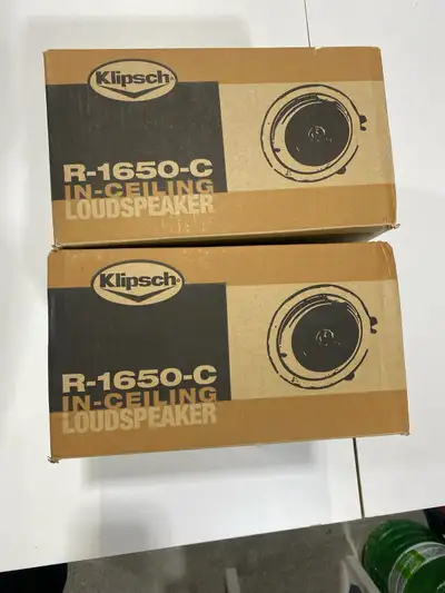 Klipsch R1650C 6.5" In-Ceiling Speaker, View more