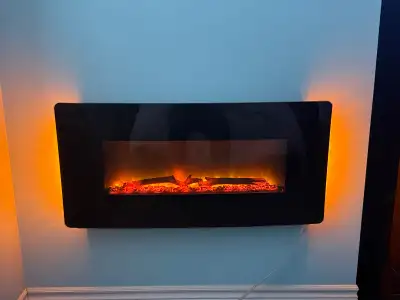 36” wide electric fire place heater, View more