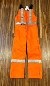New orange reflective coveralls with jacket
