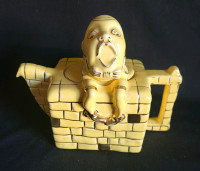 1930's Tunstall  Highly Collectible Humpty Dumpty Gilded Teapot