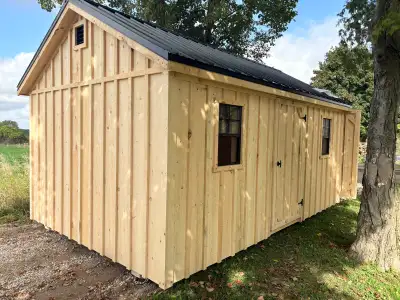 10x16 Amish built shed, View more