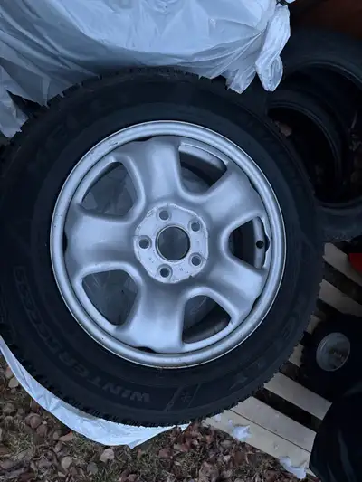 Winter Tires and Rims for sale. Tire size 215/60R16. Asking $500 OBO