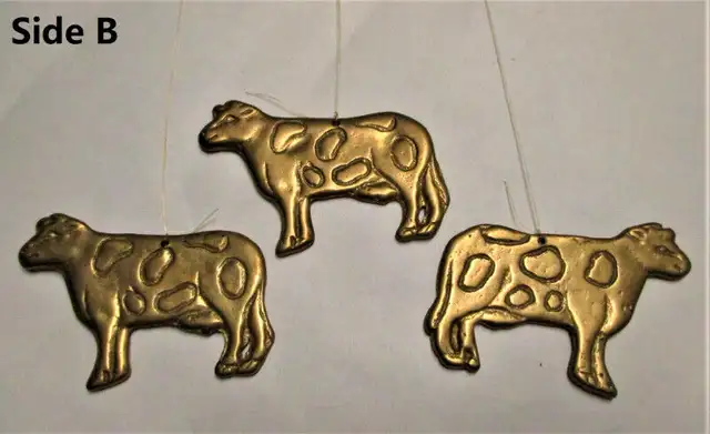 Rare Vintage Copper House & Cows Wind Chime, Handmade, Very Good | Arts ...