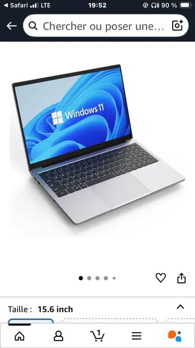 OTVOC Ordinateur portable 15,6" Windows 11, View more