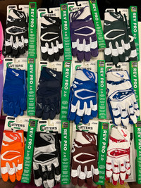 NEW FOOTBALL EQUIPMENT CLEATS, GLOVES, GIRDLES, ETC ALL SIZES