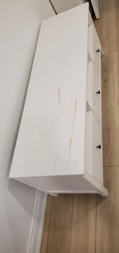 White Storage Cabinet with Drawers, View more