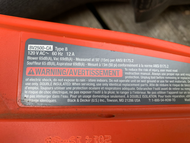 Souffleur aspirateur Black &Decker électrique in Lawnmowers & Leaf Blowers in Longueuil / South Shore - Image 6