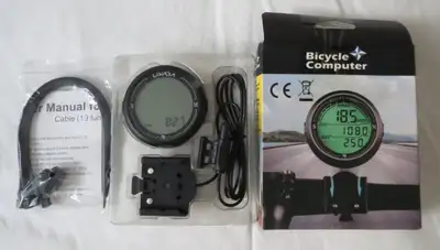 Ordinateur multifonctionnel neuf pour vélo de LIXADA: - Grand écran LCD avec rétroéclairage; - Vites...