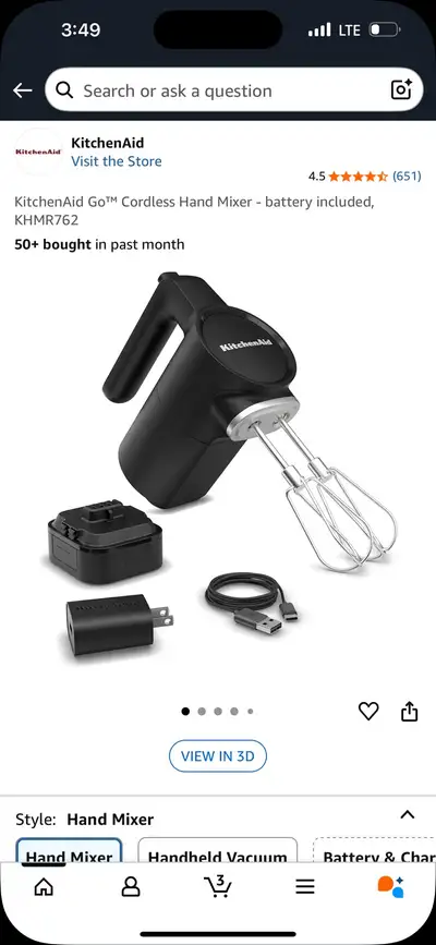 KitchenAid Cordless Hand Mixer, View more