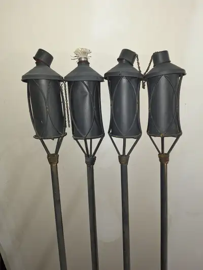 FREE outdoor tiki torches (set of 4), View more