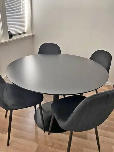 Black Dining Table and Chairs , View more