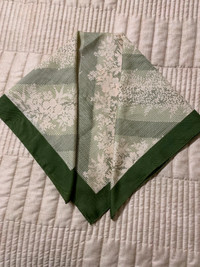 Shades of green scarf - new - 27” x 27” size  - new