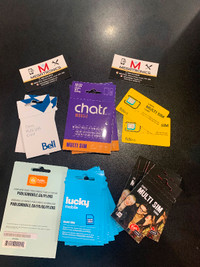 V✅ SIM card ✅ Rogers Chatr fido Telus Koodo bell lucky t-mobile