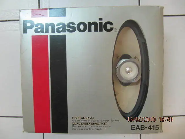 ClassicPanasonic EAB-415 Direct Sound 4x10 Car Speakers 1970-80s in Arts & Collectibles in Mississauga / Peel Region - Image 2