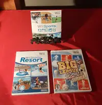Jeu Wii Sports ,Wii Sports Resort ..vendu à l'unité à partir $25