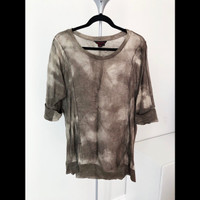 NEW - Simon Chiang - Women's Brown Tan Shirt Top (Size M)