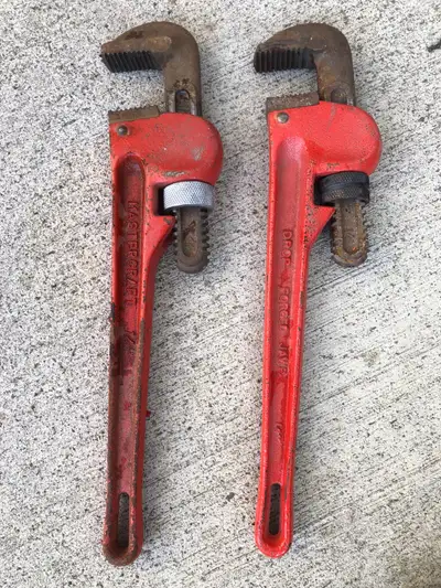 2 14 inch pipe wrenches, View more