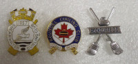 3 CANADIAN FORCES CURLING PINS (SHEARWATER, ROUNDEL, ROCKCLIFFE)