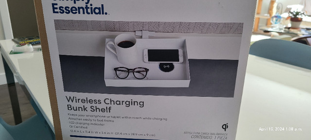 Simply Essential Wireless Charging Bunk Shelf in Other Tables in Kelowna