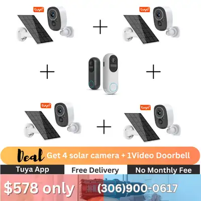 CCTV security camera with installation prices starting from $90 , View more