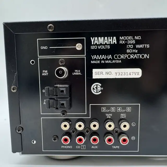 Yamaha RX-395 Stereo Receiver Reciever 2-Chan Receiver Phono Tes in Stereo Systems & Home Theatre in City of Toronto - Image 8