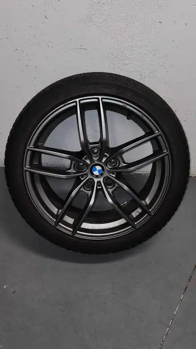 BMW winter tires (Michelin Alpina) 235/40/R18 Square set 18x8 (-30 offset) wheels 5×120mm bolt patte...