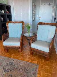 4 elegant "Boca Rattan" brand in-door chairs