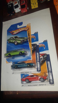 1971 Dodge Charger Hot Wheels lot of 3 variations