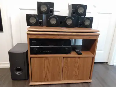 Pioneer audio/video receiver and 5.1 speakers, View more