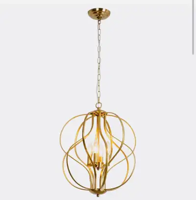 Avers 4-Light Dimmable Geometric Chandelier, View more