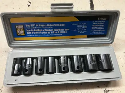 Metric impact socket set, View more