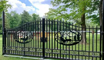 Main Gate// Iron Gate 20ft, View more