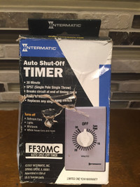 Intermatic Auto shut off Timer Commercial, 30 Minute FF30MC