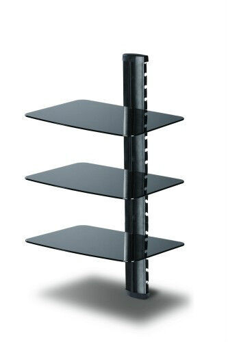 TC - 3-Shelves DVD Stand with Black Color Glass dans Appareils électroniques  à Ouest de l’Île