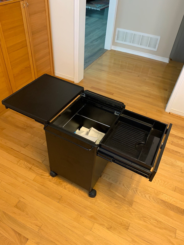 Black Metal File Cabinet/ Side Table on Caster in Storage Containers in Markham / York Region - Image 3