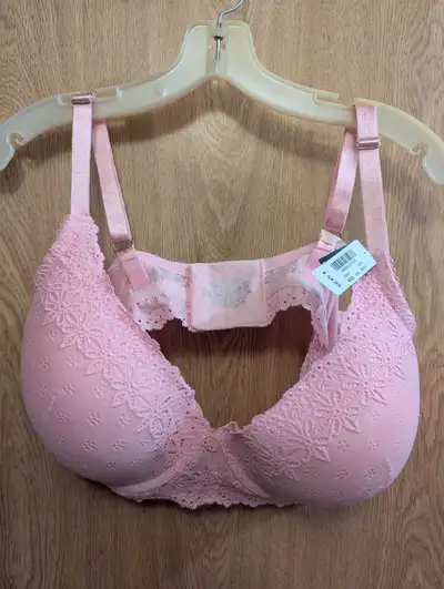 New memory foam pink bra size 40DD, View more