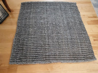 New 4' Square Grey Safavieh Natural Jute Area Rug