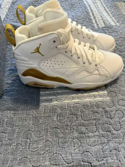 Woman's Jordan MVP Shoes (White & Gold), View more