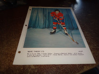 Montreal canadiens hockey club dernieres heures # 11 Marc Tardif