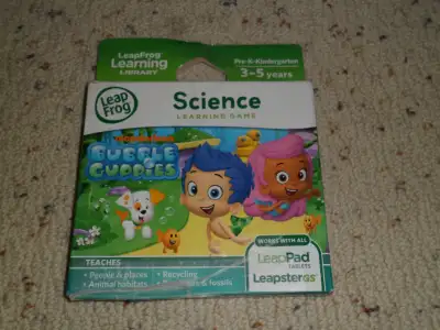 For sale is a LeapFrog Leapster Science Learning Game Nickelodeon Bubble Guppies. Brand new!! Packag...