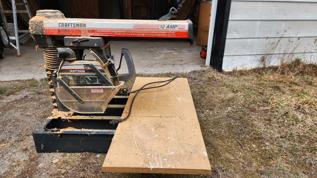 Craftsman 10 inch sliding radial arm saw in Power Tools in Peterborough