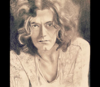 Robert Plant Pencil Sketch 