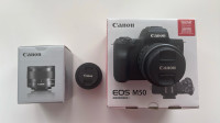 Canon EOS M50 EF-M15-45 IS STM Lens Kit + EFM 28mm f/3.5 Macro I