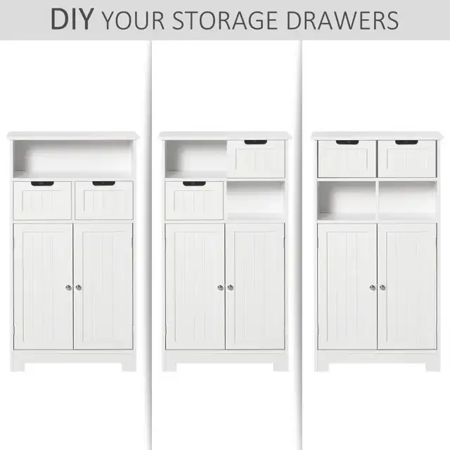 Bathroom Storage Cabinet Floor with Adjustable Shelf and Drawers in Bookcases & Shelving Units in Markham / York Region - Image 7
