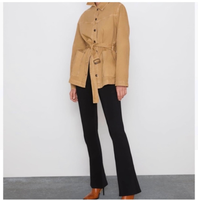 New Zara Denim belted jacket in Women's - Tops & Outerwear in Cape Breton - Image 2