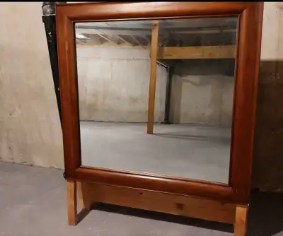 Large Wood Framed Mirror, View more