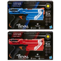 NEW Nerf Rival KRONOS blaster gun 2 PACK RED BLUE 100 FPS balls