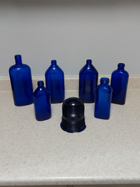 Cobalt Blue Glass Bottles 